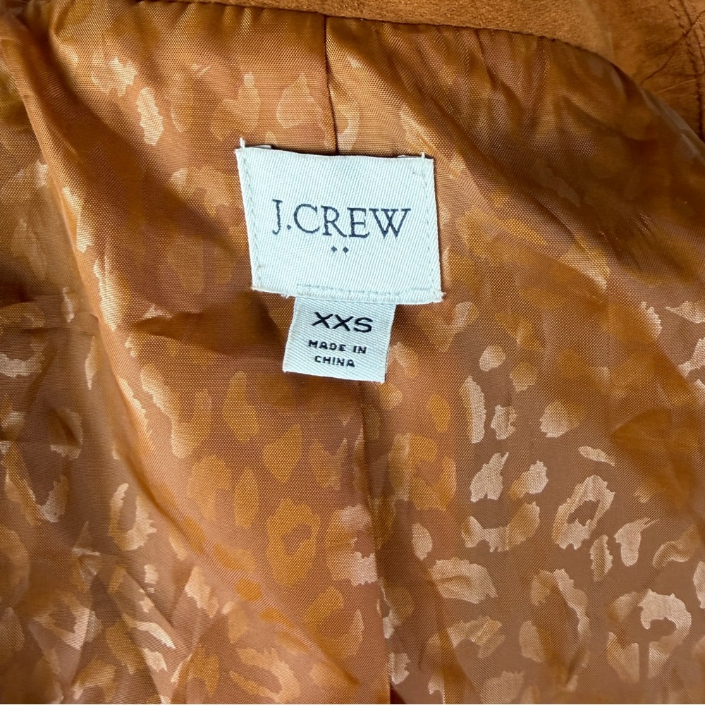 J. Crew Suede Moto Jacket in Rust Brown - Picture 4 of 4